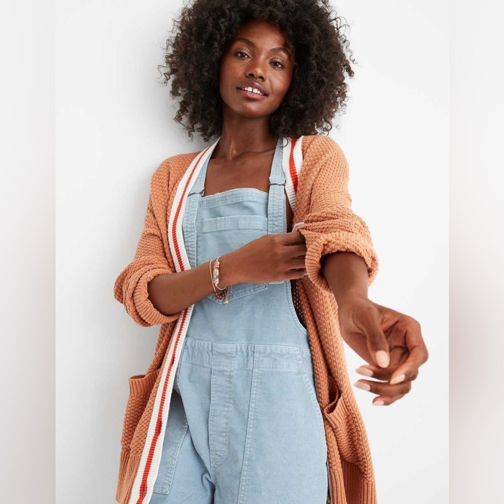 Aerie Werk & Play Corduroy Overalls Cloudy Blue / Size XS - Picture 2 of 16
